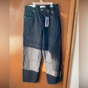 Black straight leg jeans size 09